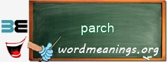 WordMeaning blackboard for parch